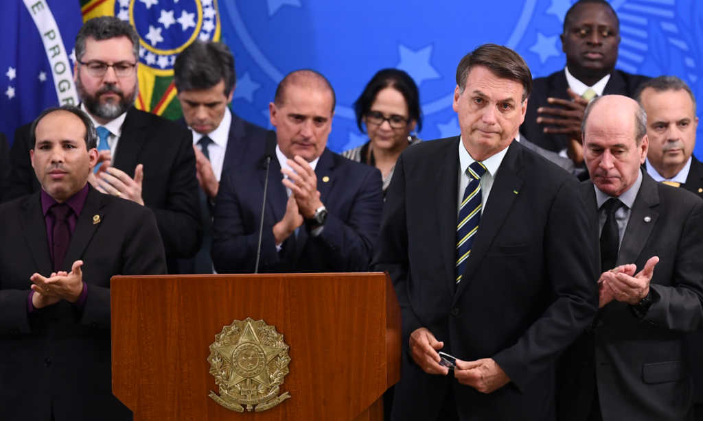 Bolsonaro e Equipe de Governo Foto Evaristo Sa AFP 1024x614